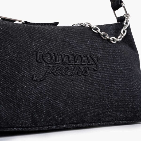 کیف tommy TJW COOL DENIM SHOULDER BAG Black Denim